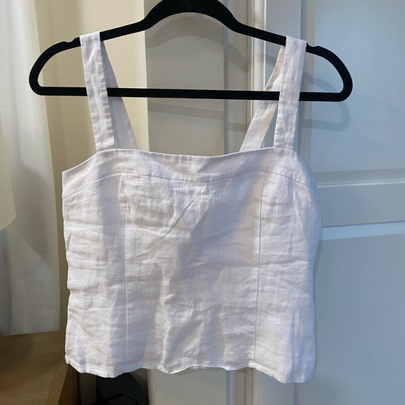 Quince Tops - Quince White Linen Top